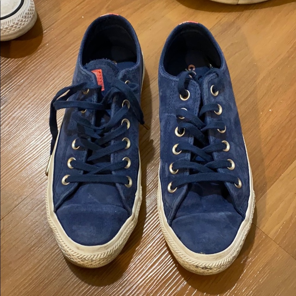 navy Blue Converse